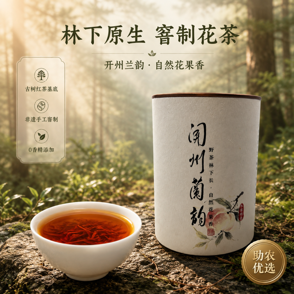 开州兰韵水蜜桃香（红茶）